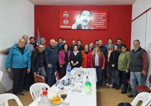 La foto de la reunión celebrada el jueves pasado, en la sede de calle Mitre.