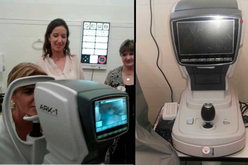 La Jefa de Gabinete, Marisa Fassi participó de la entrega de la aparatología. 