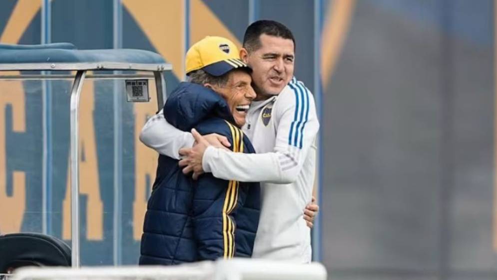 Russo y Riquelme, presidente del club, cultivaron una amistad.