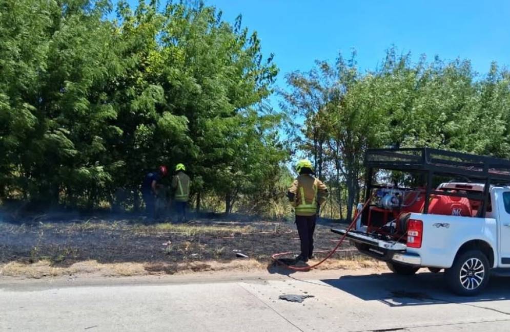 Los incendios de pasto, un gran dolor de cabeza. (FOTO: Bomberos Voluntarios de Ca&ntilde;uelas).