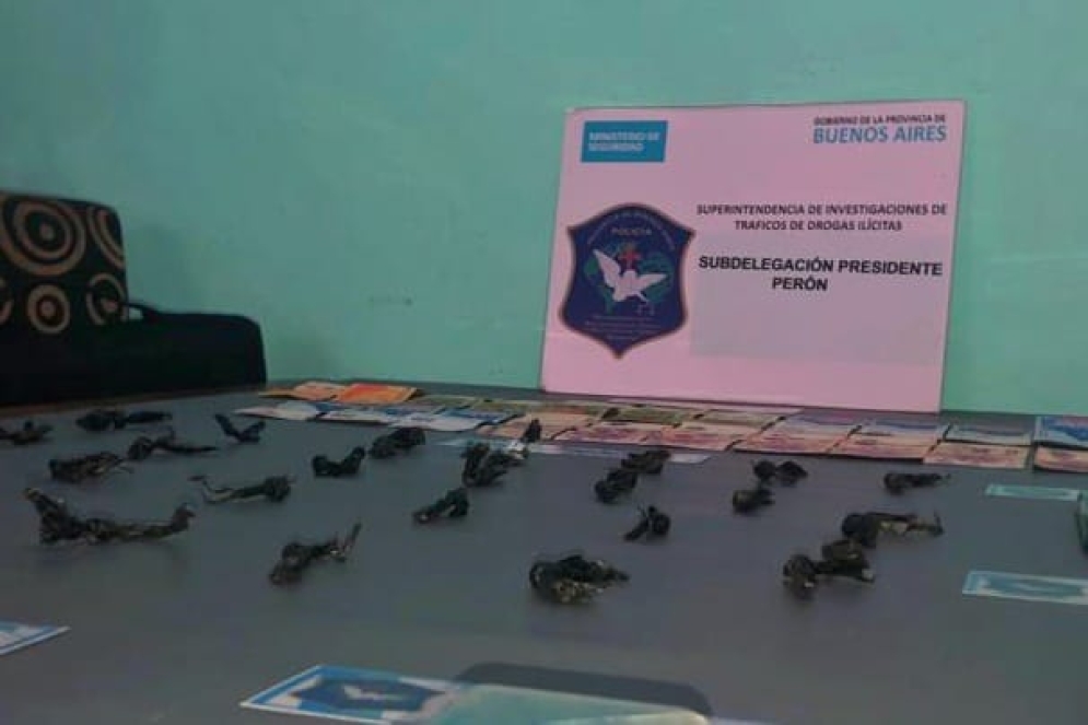 Lo incautado en la vivienda ubicada en la zona también conocida como barrio Las Cañas.