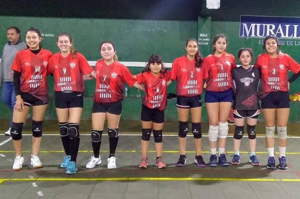Las Sub 17 en Lanús en su victoria frente a Sudamérica.