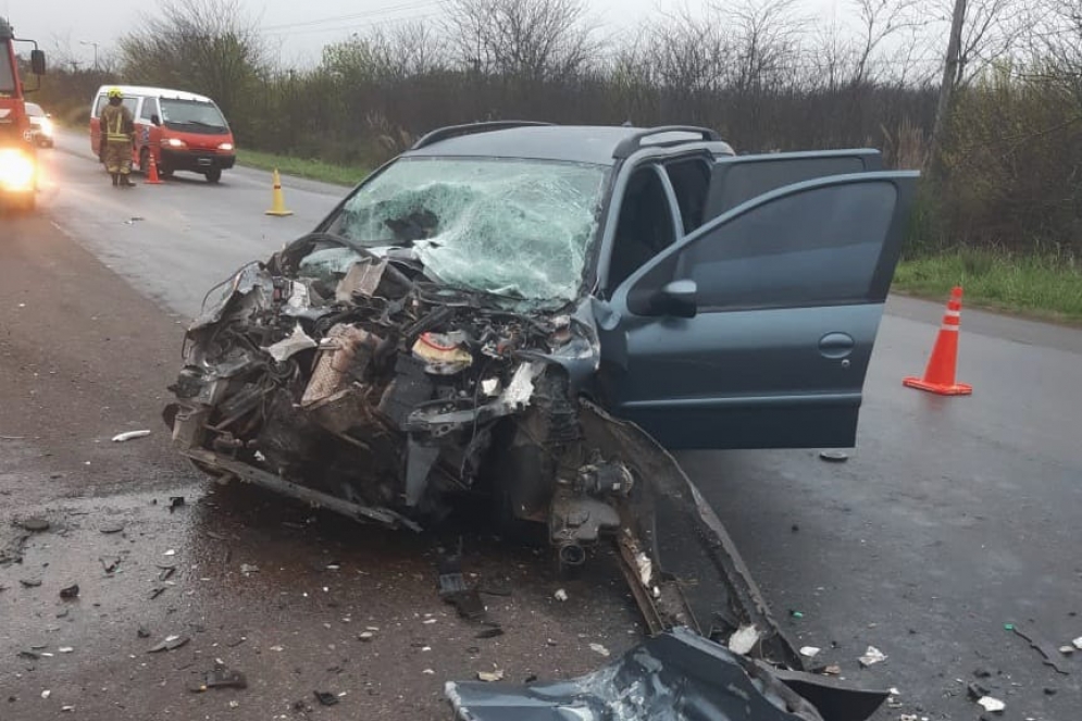 El accidente se ocasionó en el Km. 58 de la Ruta Nacional 205.