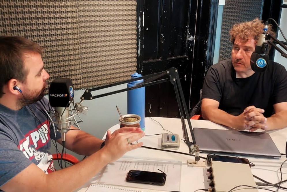 La nota con Enzo Peralta duró casi una hora y se transmitió en vivo en la FM88.1.