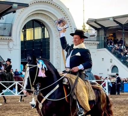 Carlos Urbisaia, el gaucho cañuelense que se destacó en La Rural