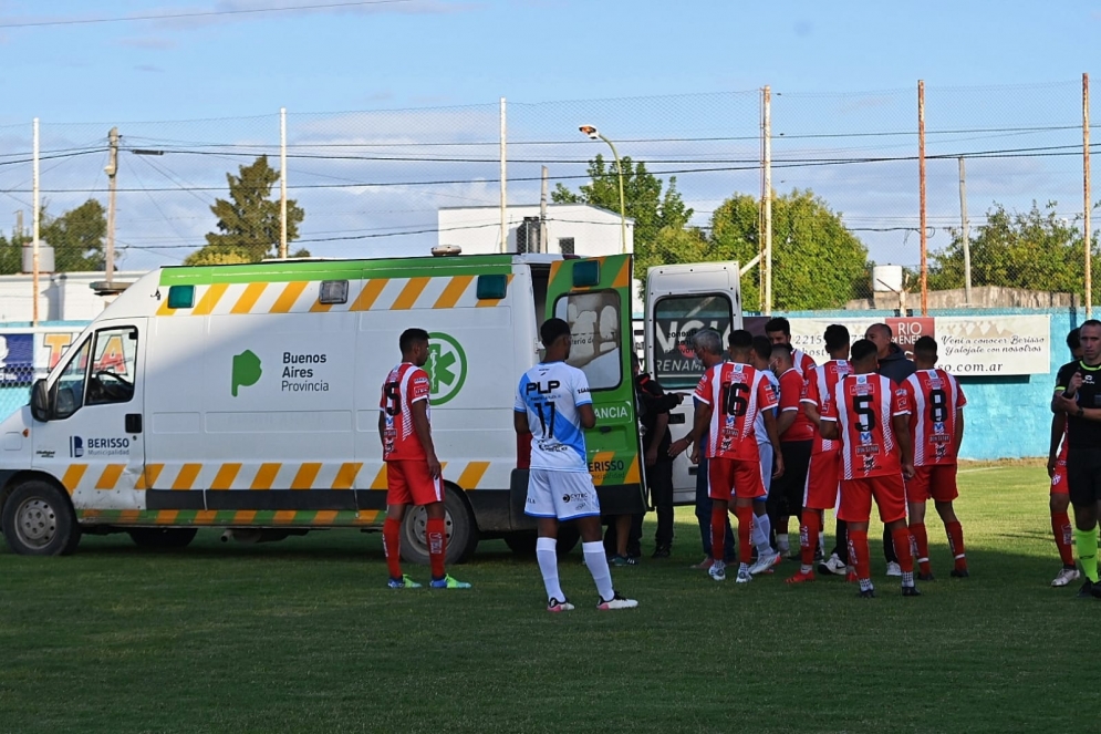 La ambulancia debió trasladar a Suárez Costa al Hospital 