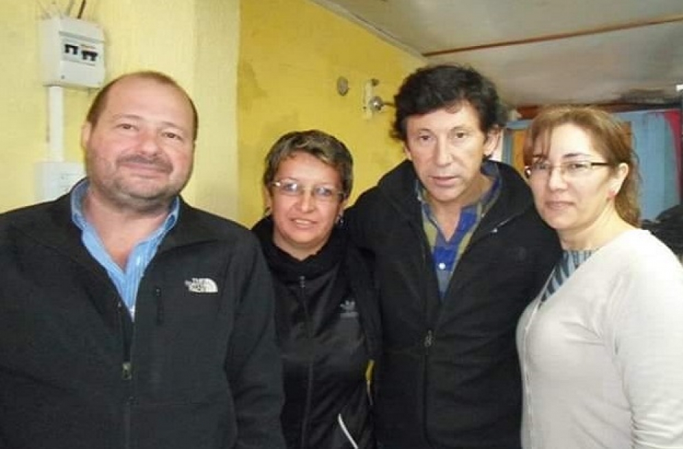 Torrilla, junto a su hermana, el diputado provincial Walter Caruso y e intendente de San Isidro (en el centro) Gustavo Posse. 