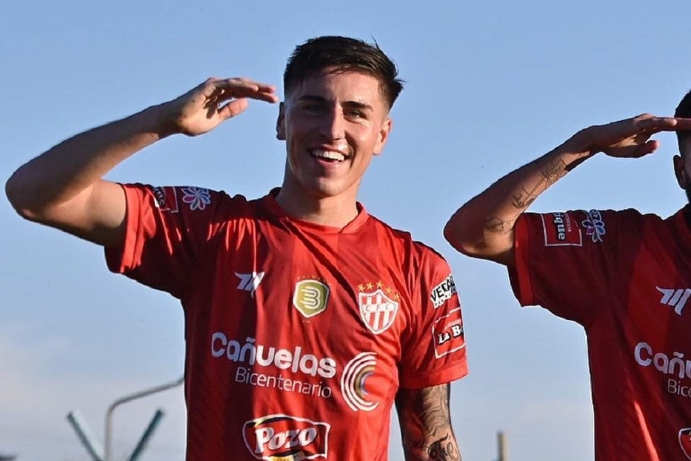 &quot;Es un rival directo por el reducido&quot;, opinó el goleador de la tarde. Ph: Prensa CFC.
