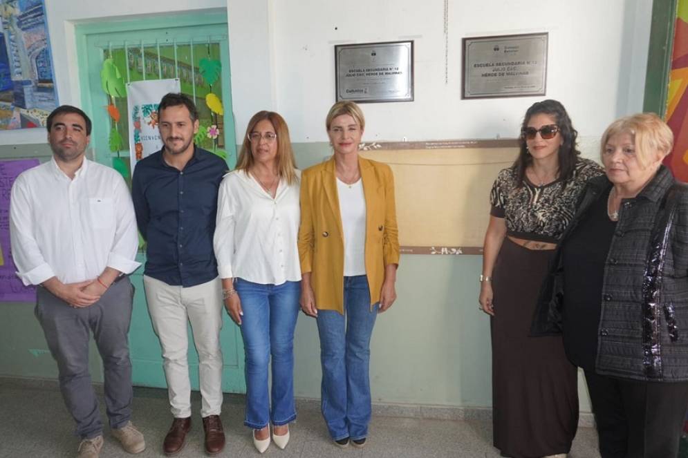 Los familiares de Cao estuvieron presentes en el acto.