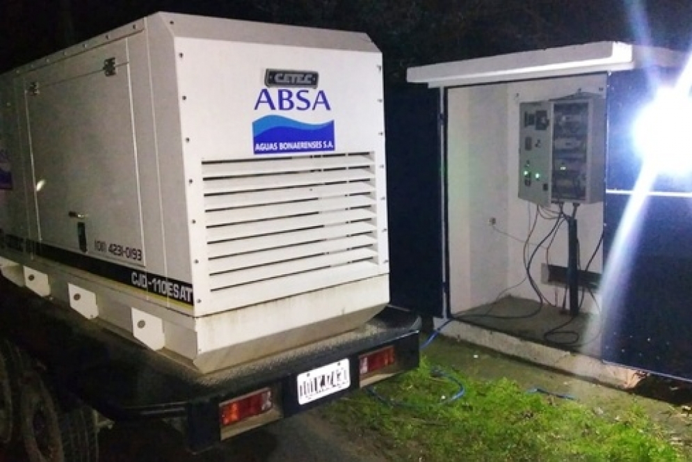 En San Esteban ABSA colocó un generador.