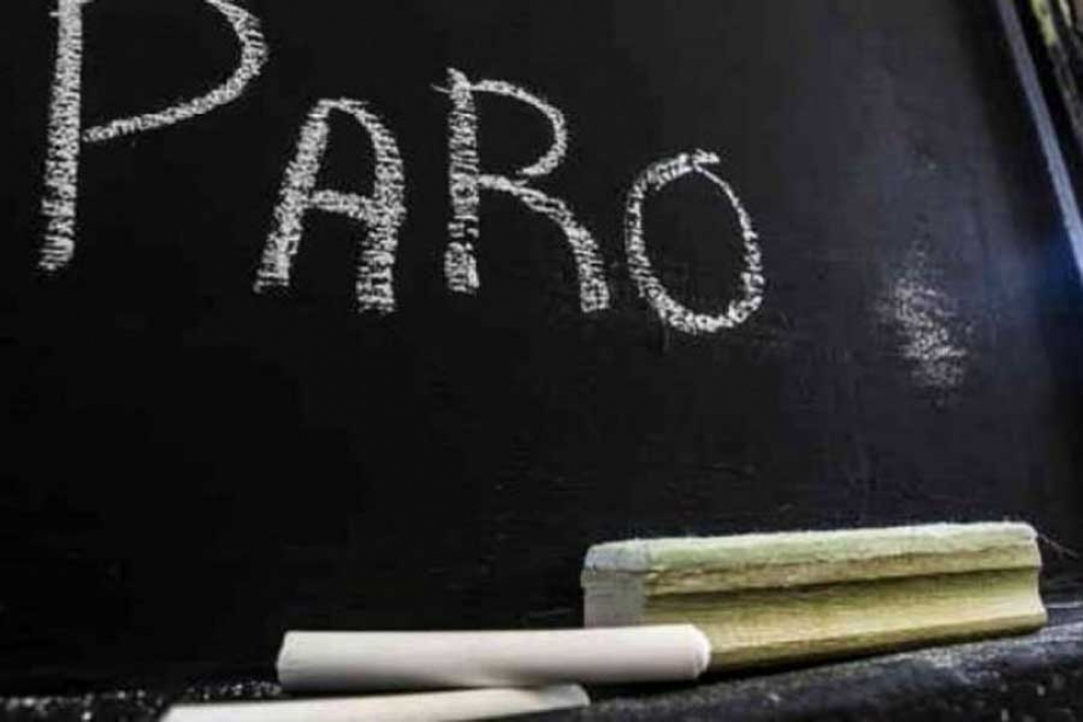 Alto acatamiento al paro docente en Cañuelas