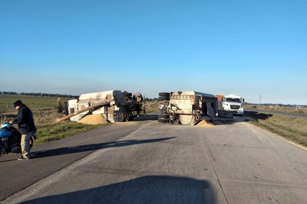 El equipo atravesó la ruta.