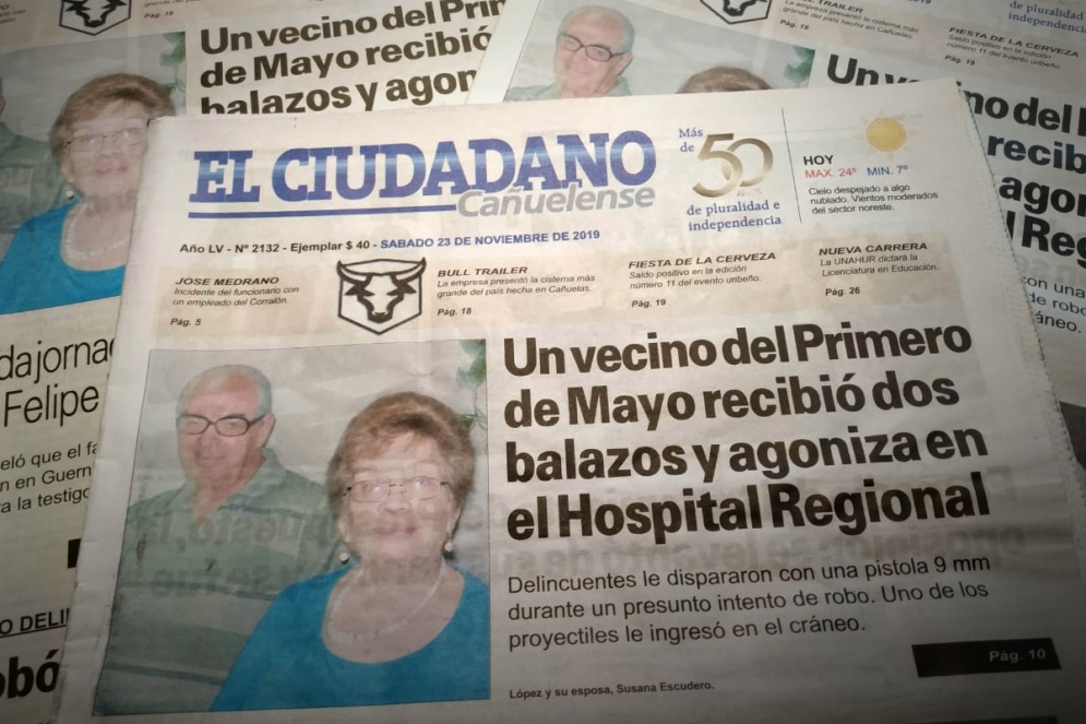 La tapa del sábado 23 de noviembre.