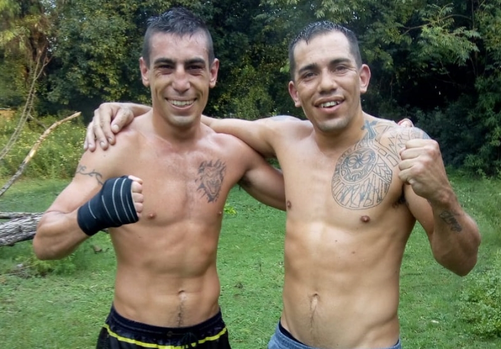 Blas Fortuna (derecha) junto a Jesús Daneff.