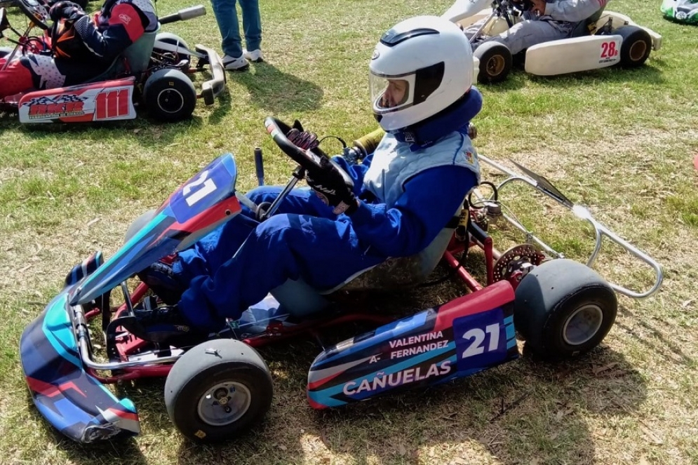 Valentina disputó en el circuito Sebastián Ferzzola de Navarro.